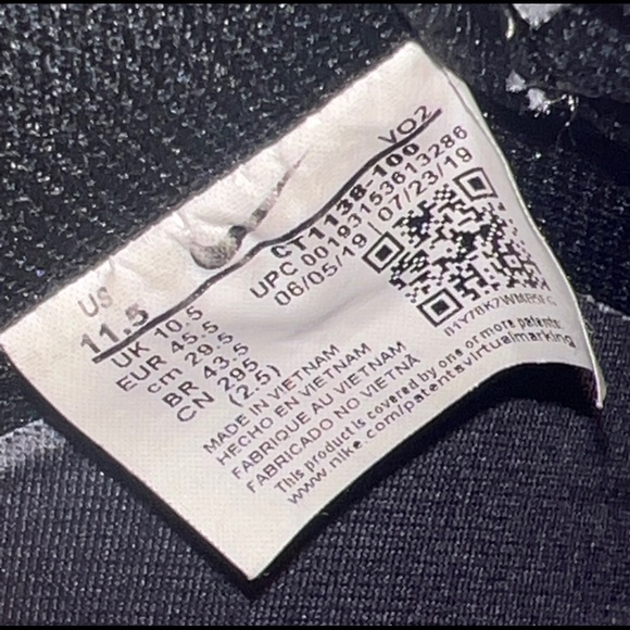 Nike Air Force 1 ‘07 Low Day of the Dead Size 11.5. CT1138-100 2019 - Picture 8 of 12